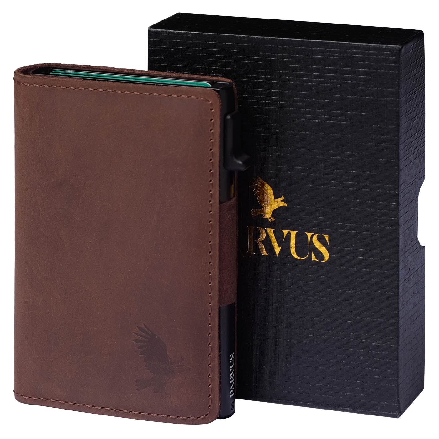 Parvus™ AirTag Wallet: Premium leather card holder wallet with built-in Apple AirTag slot. This smart wallet for men offers RFID protection, quick card access, and extra storage. Ideal as a credit card holder, card case, and wallet with AirTag. Best smart wallet choice.