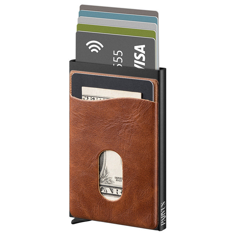 Rfid Blocking Wallet | Leather Wallet Men's | Parvus Wallet