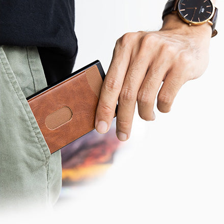 Parvus™ Leather Slim RFID Blocking Wallet-LIFESTYLE